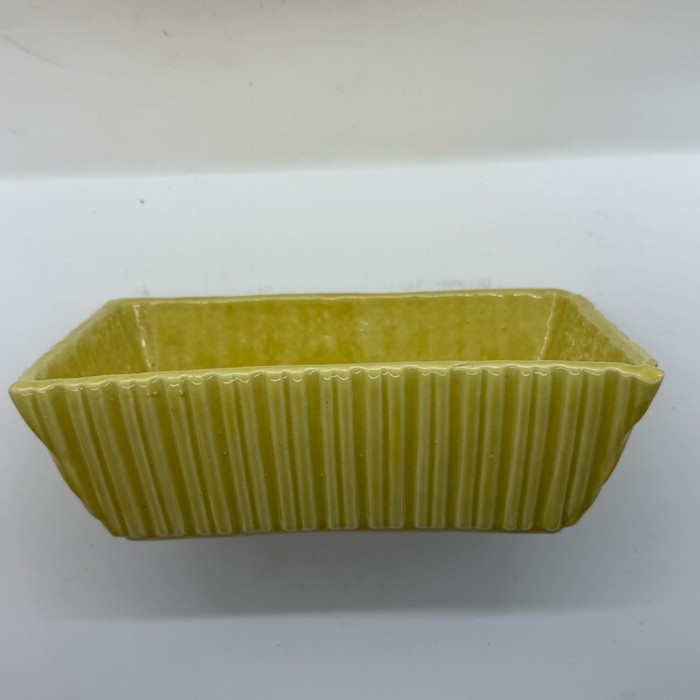Vintage Cookson Pottery Planter Yellow Green color excellent condition